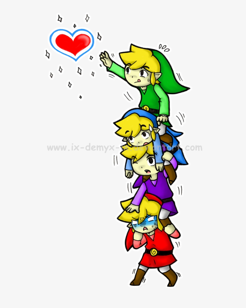 4 Swords Trying To Get A Heart Container Legend Of Zelda Four Swords