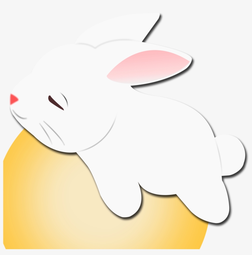 Annotate Ornament Character Snout Whiskers Line Clipart - 中秋 节 玉兔, transparent png