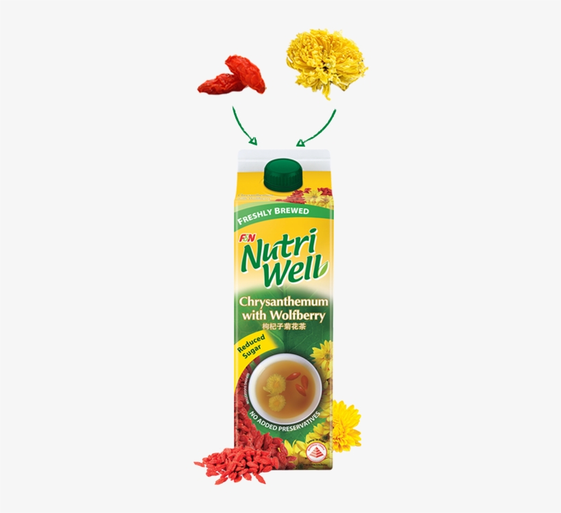 F&n Nutriwell Chrysanthemum With Wolfberry - Chrysanthemum Wolfberry, transparent png