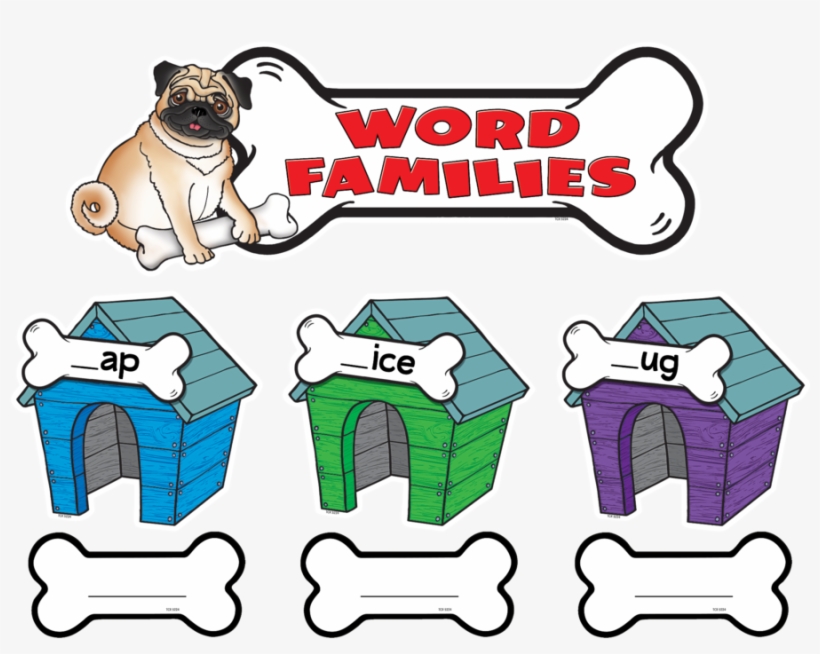 Tcr5224 Word Families Bulletin Board Display Set Image - Word Families Bulletin Board, transparent png