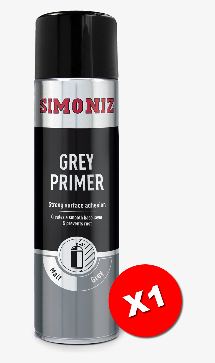 Simoniz Grey Primer Acrylic Spray Paint 500ml Simp11d - Cosmetics, transparent png