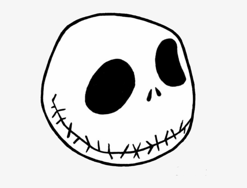 Jack Skellington Stencil 44524 - Jack Skellington Head Cartoon, transparent png