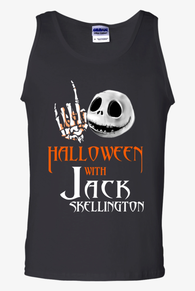 With Jack Skellington Tshirt Vneck Tank Hoo - T-shirt, transparent png