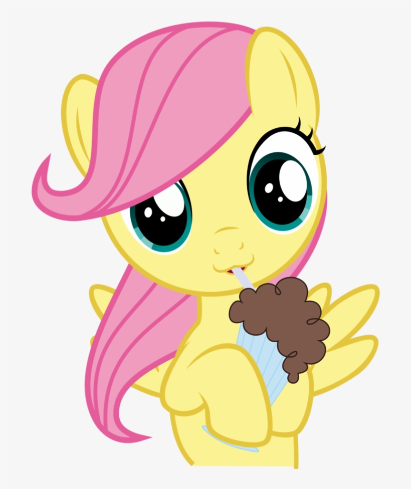 Fluttershy Drinking Shake-rtr716 - My Little Pony Jack, transparent png