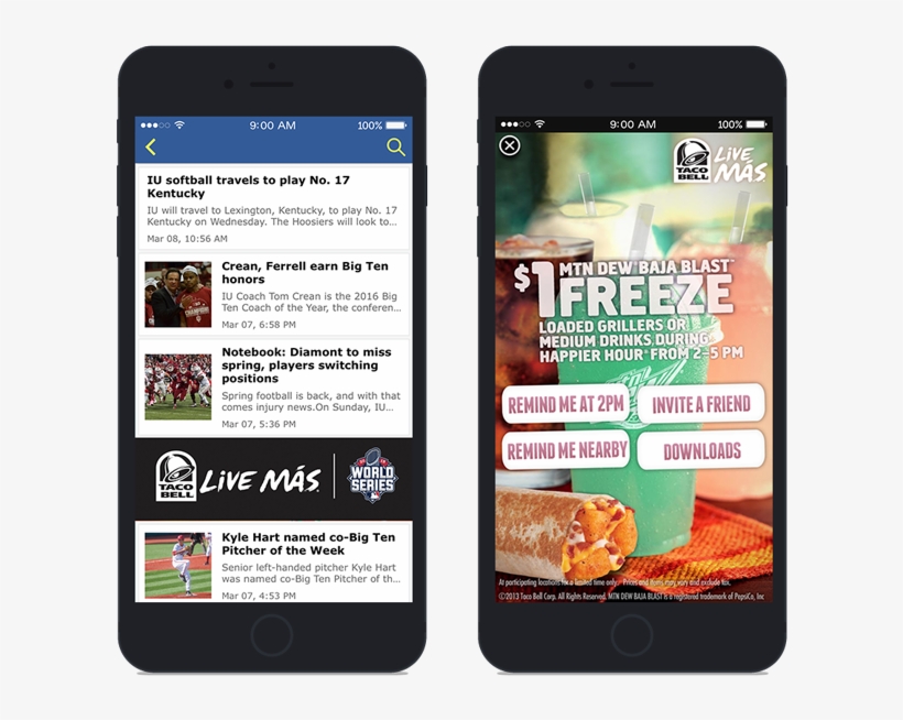Mobile App Advertising Examples Taco Bell 730x583 PNG Download PNGkit