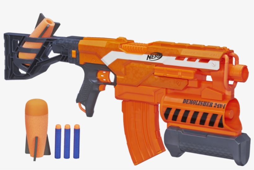 Nerf N Strike Elite Demolisher 2 In 1 Blaster - Nerf N Strike Elite, transparent png