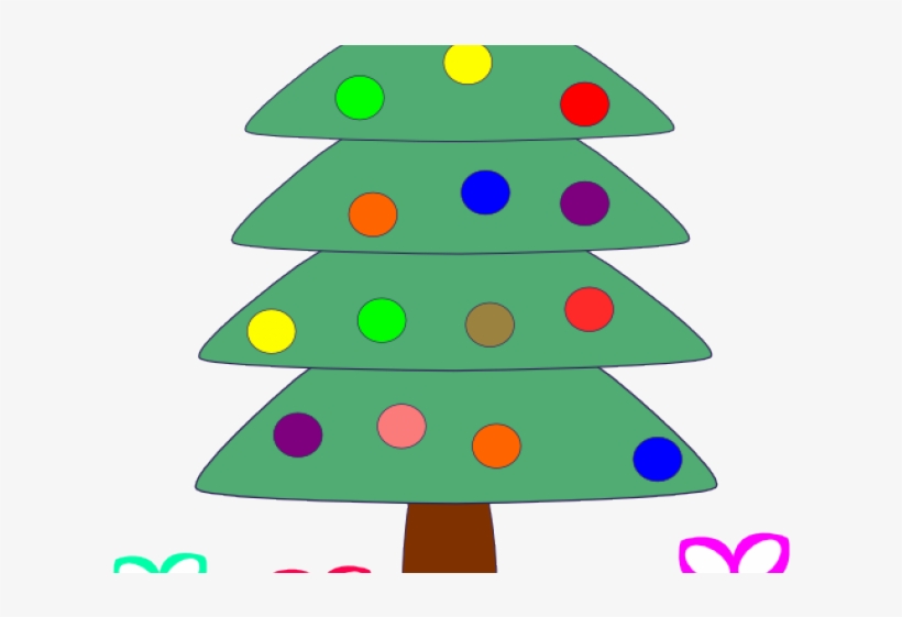 Christmas Tree With Presents Clipart - Presents Under The Tree Clipart, transparent png