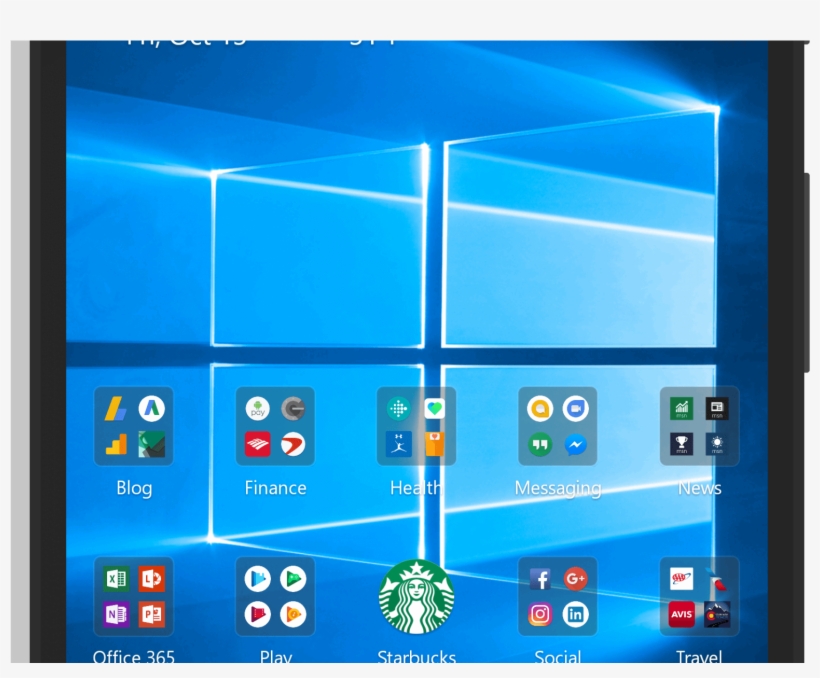 Microsoft Launcher Update Brings Cortana Fully Integrated - Windows 10 Background Small, transparent png