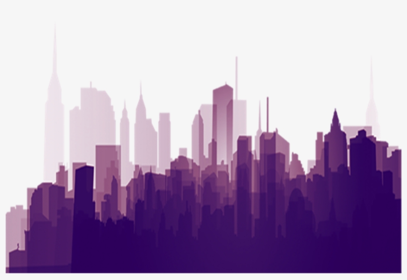 Drawn Cityscape City Horizon - High Rise Building Silhouette, transparent png