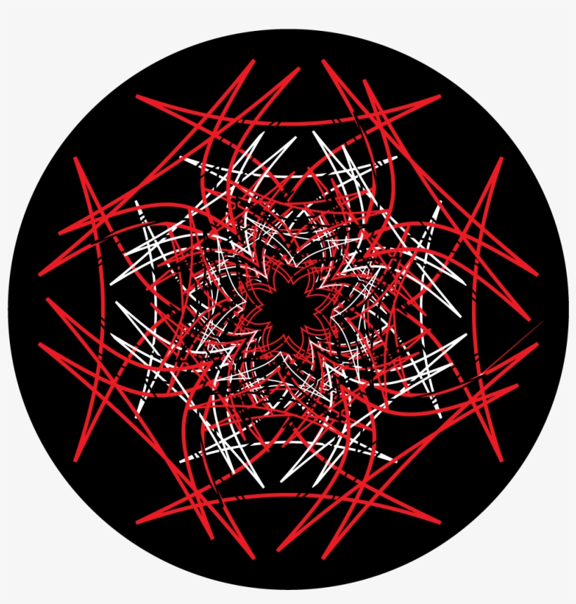 Apollo Design C2-1200 Electro Flower Glass Pattern - Circle, transparent png