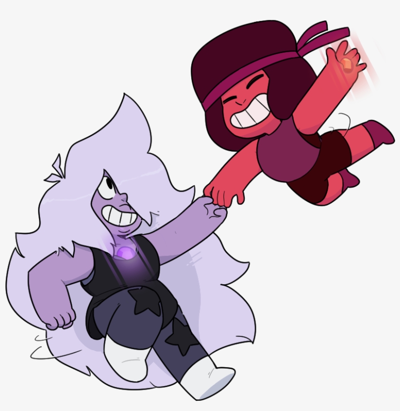 Attack The Light Pink Purple Fictional Character Mammal - Steven Universe Ruby And Amethyst Fusion, transparent png