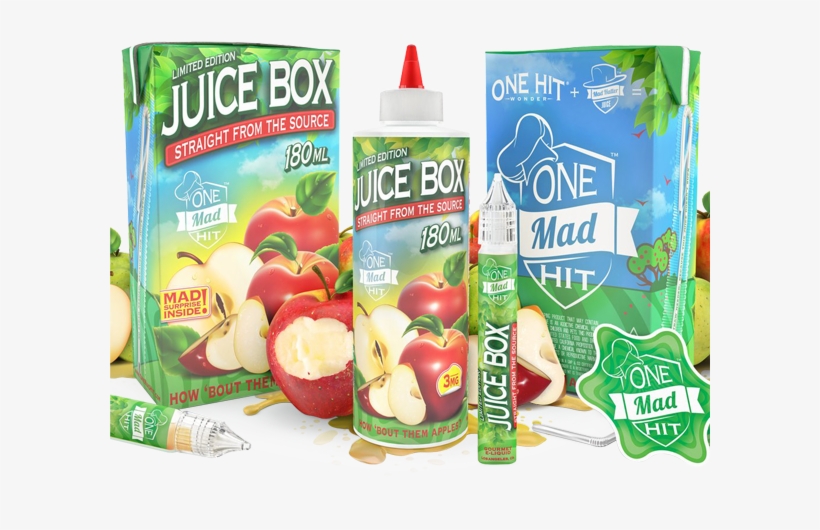 One Mad Hit Juice Box E-liquid - Juice Box One Mad Hit, transparent png