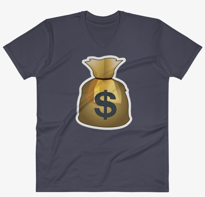 Men's Emoji V Neck - T-shirt, transparent png