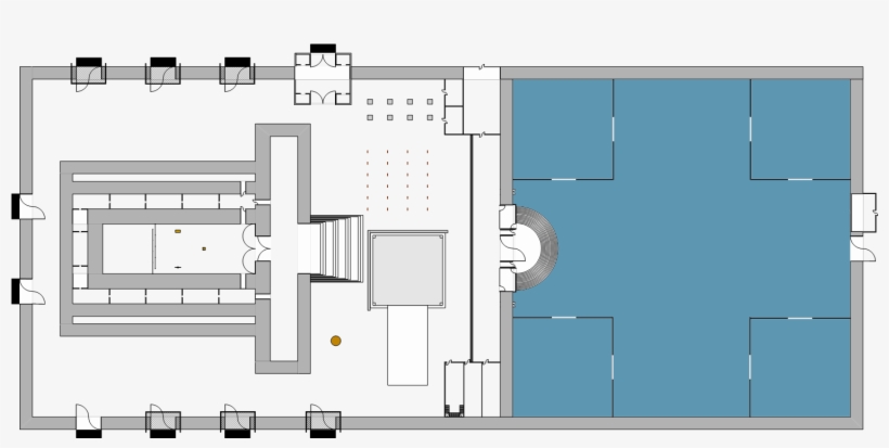 Temple Sketch- Nashim - Diagram Of Bais Hamikdash, transparent png