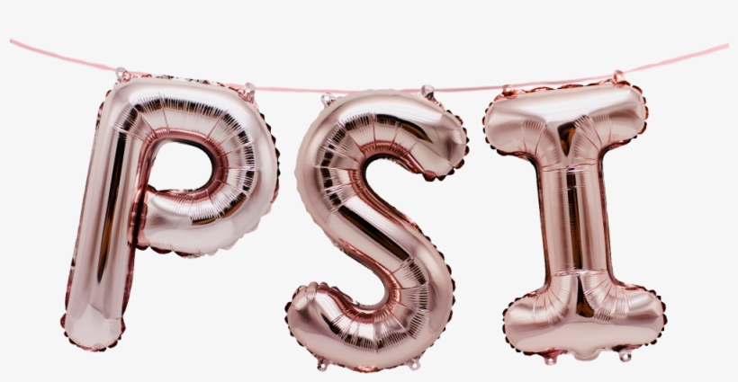 Psi Greek Alphabet Balloon Banner Set Fraternity Sorority - Table, transparent png