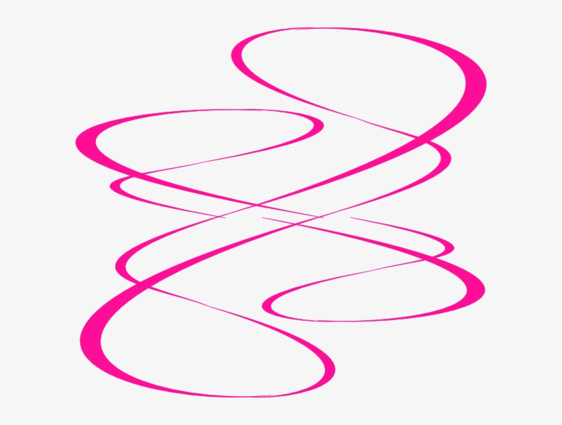 Pink Swirl Clip Art At Clkercom Vector Online Royalty - Decorative Line Art Png Transparent, transparent png
