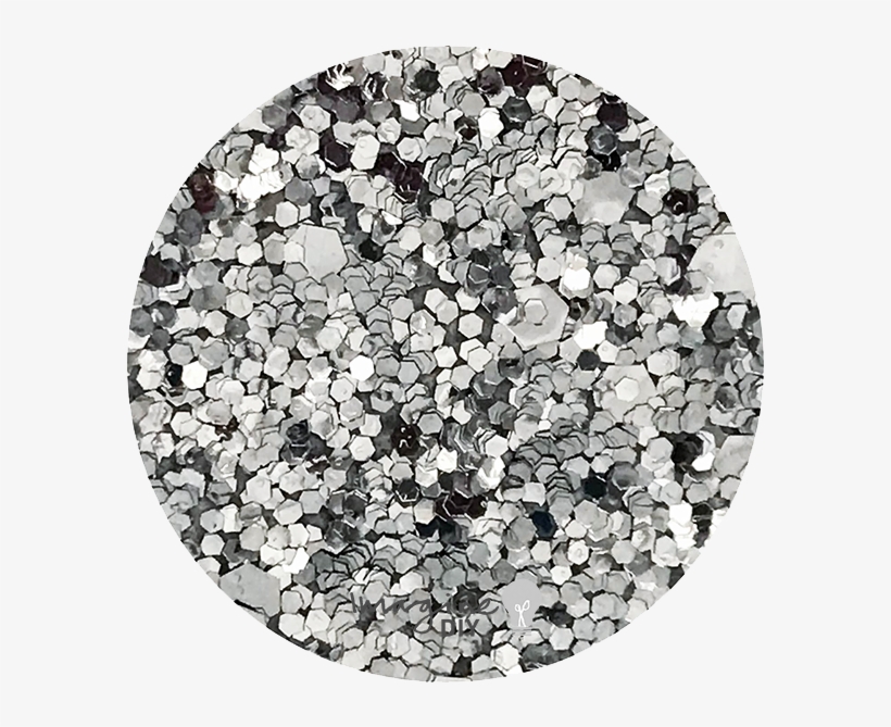 Silver Sequin Glitter Paper - Circle, transparent png
