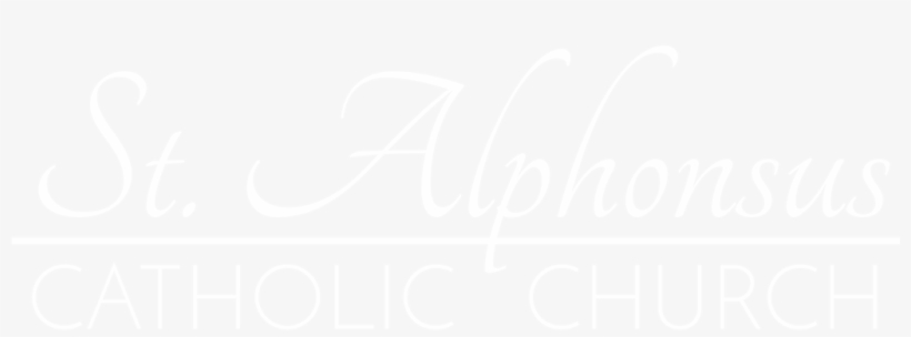 Alphonsus Catholic Church - Calligraphy - 1024x369 PNG Download - PNGkit