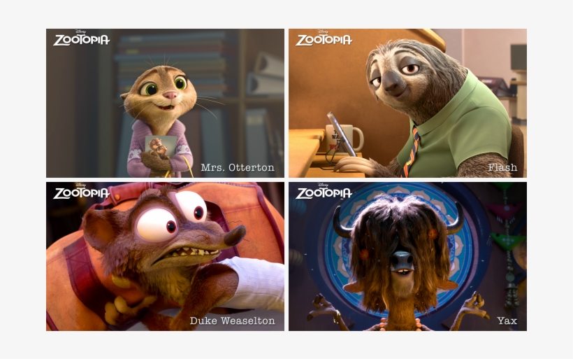 Meet The Cast Of Zootopia - Personajes De Zootopia Nombres, transparent png