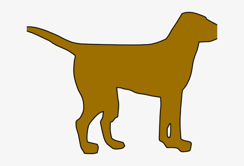 Dog Clipart Clipart Outline - Brown Dog Silhouette, transparent png