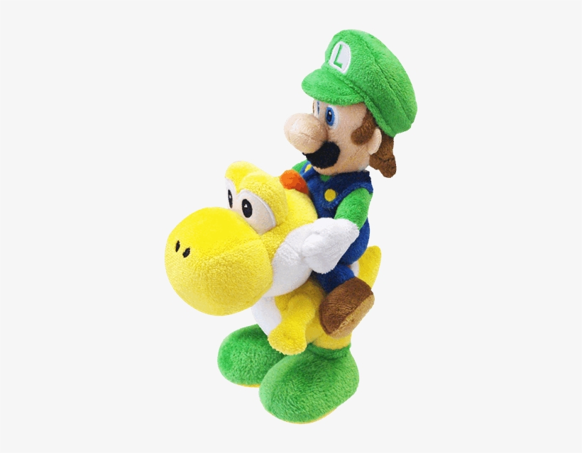 Luigi & Yoshi 20cm Plush - Luigi Riding Yoshi Plush, transparent png