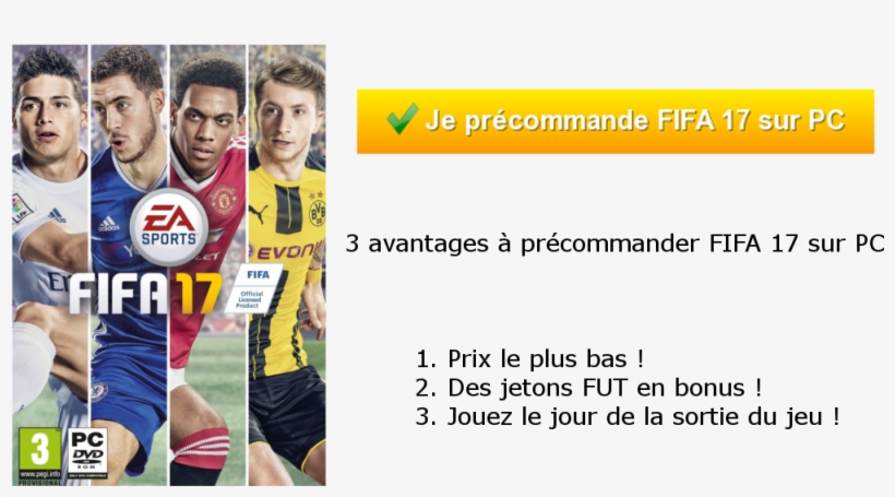 Précommandez Fifa 17 Sur Pc - Gra Komputerowa Fifa 17, transparent png