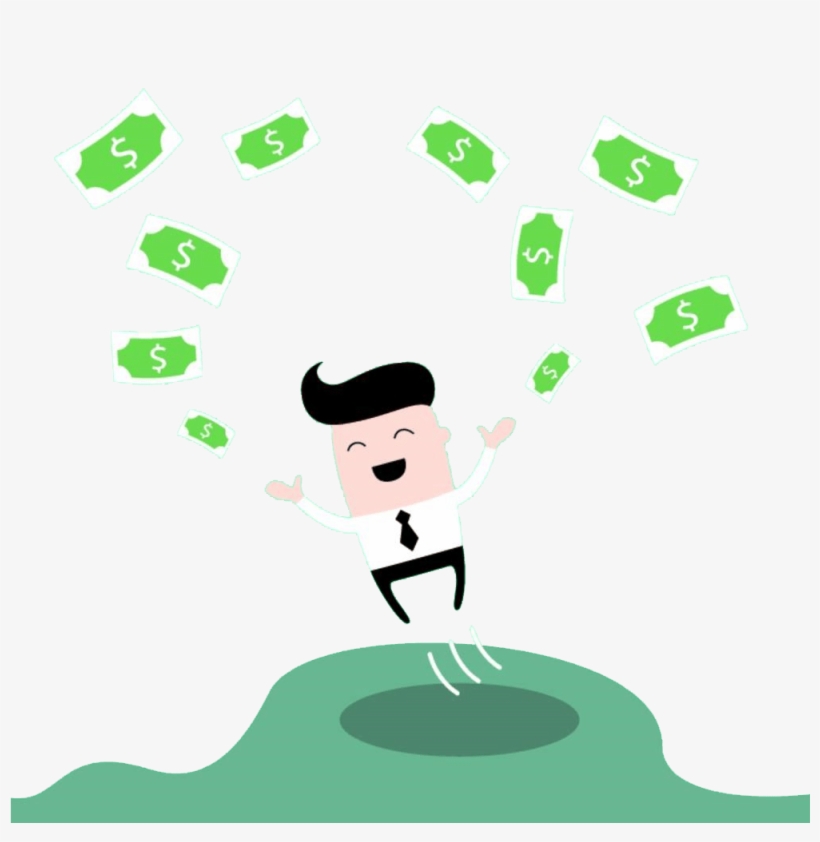 Person With Money Signs Eyes Royalty Free Stock - Clip Art, transparent png