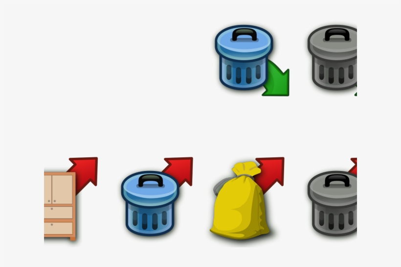 Trash Clipart Icon - Trash Can Clip Art, transparent png