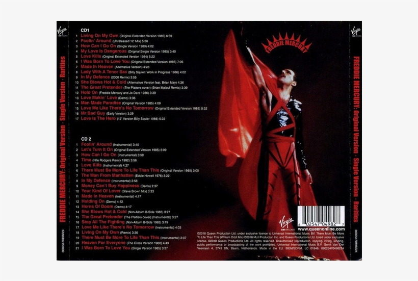 Freddie Mercury Original Version - Freddie Mercury Original Version Single Version Rarities, transparent png