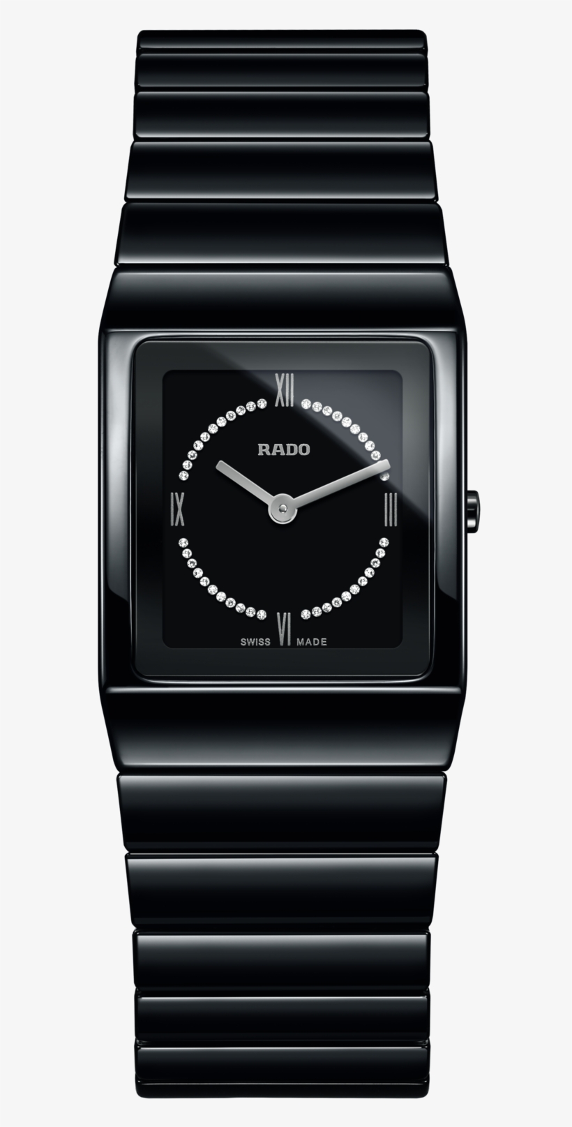 All Black Bracelet Watch, transparent png