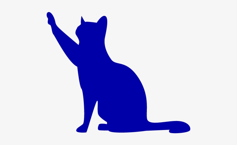 Cat Shop Icon - Silhouette Cat Vector, transparent png