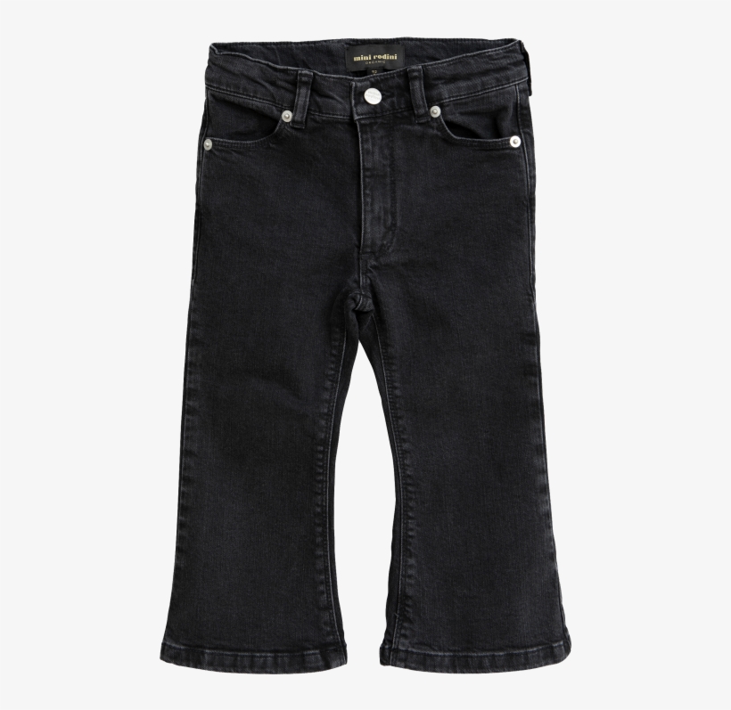 Mini Rodini Denim Flare Trousers - Ua Storm Armour Fleece Big Logo Pants, transparent png