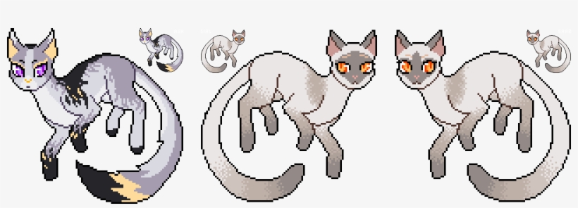Cat Pixel Icons - Domestic Short-haired Cat, transparent png