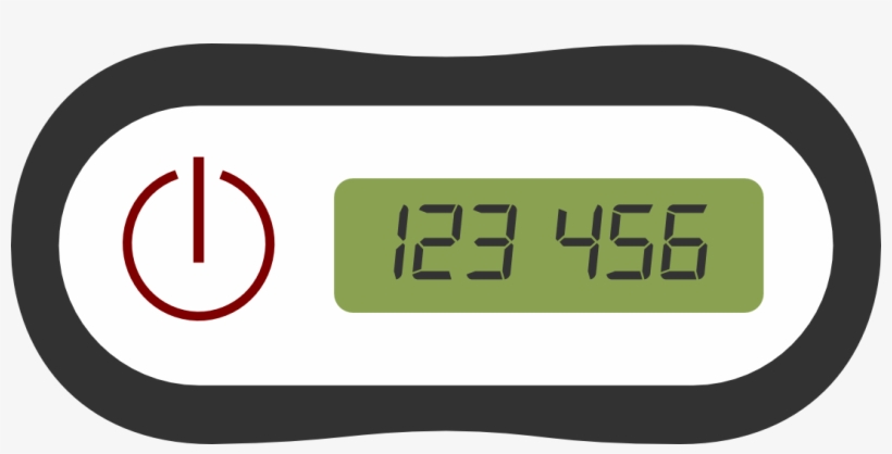One-time Password Token For Secure Website Access - Digital Clock, transparent png
