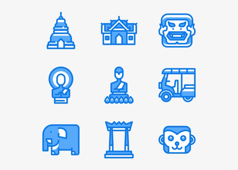 Travel To Thailand Travel Icon, Icon Pack, Icon Set, - Temple Icons, transparent png