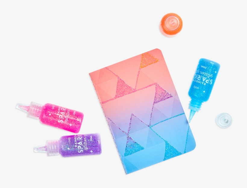 Rainbow Sparkle Glitter Glue - Graphic Design, transparent png