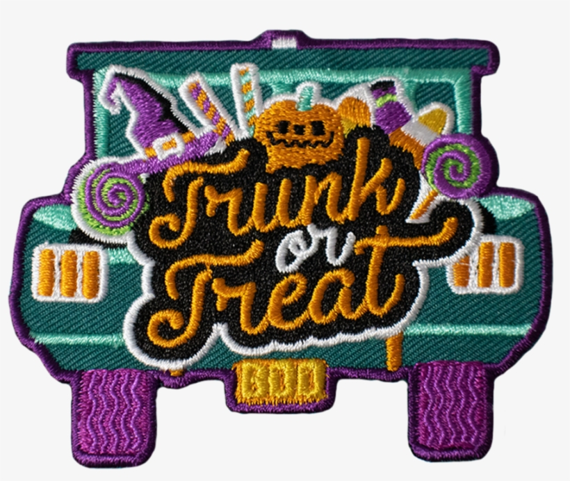 Trunk Or Treat Halloween Patch - Illustration, transparent png
