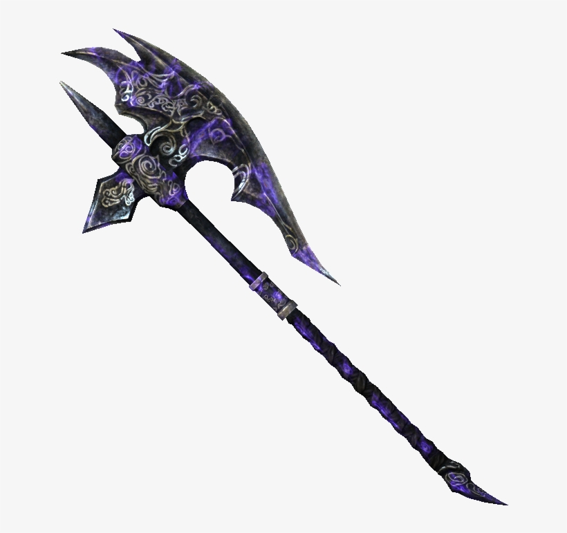 Ebony Battleaxe Of Annihilating - Two Handed Battle Axes, transparent png