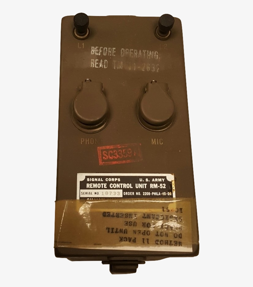 Us Military Issue Radio/phone Signal Corps Us Army - Electronics, transparent png