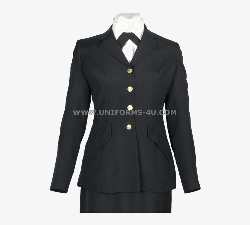 Big U Us Army Female Dress Blue Jacket 20776 - Hat, transparent png