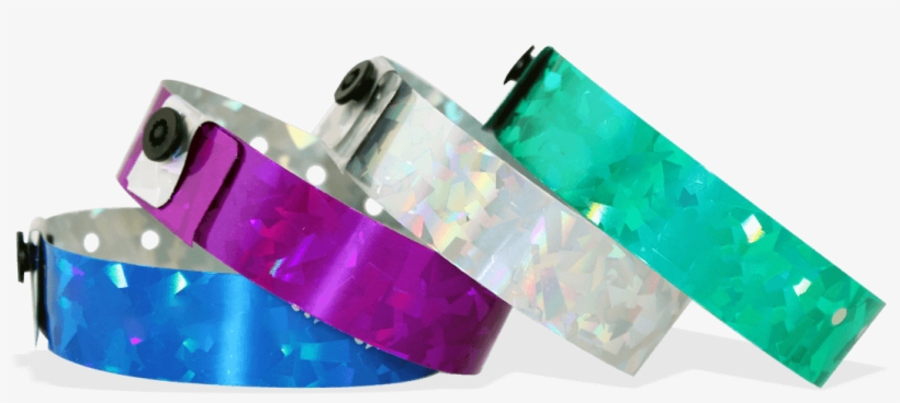 Holographic Wristbands 19 Mm Confetti - Belt, transparent png