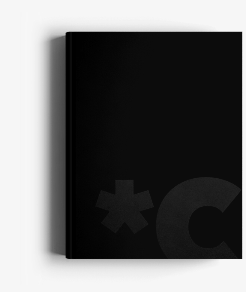 Canvast Year Planner Cover, Black Foil Logo Detail - Graphics, transparent png