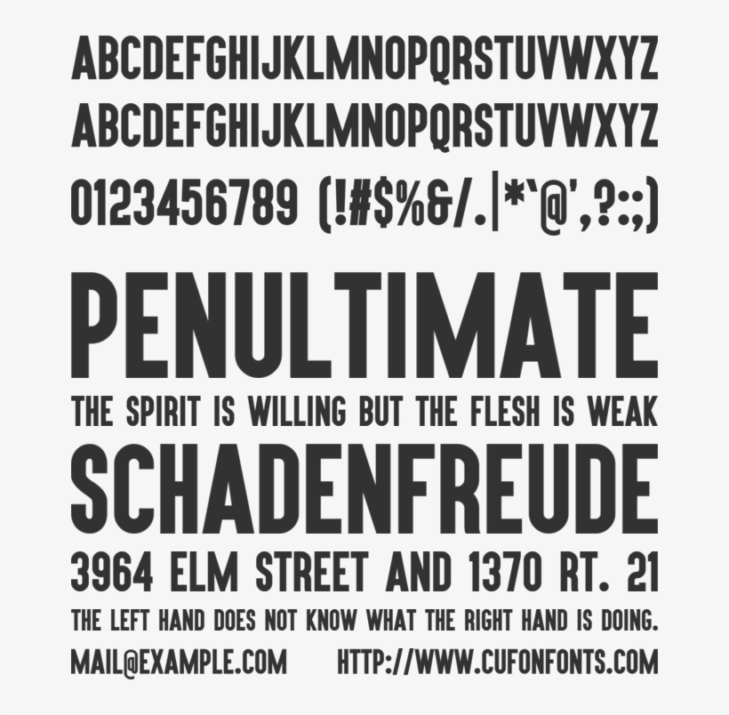 Aku & Kamu Font Preview - Interstate Font, transparent png