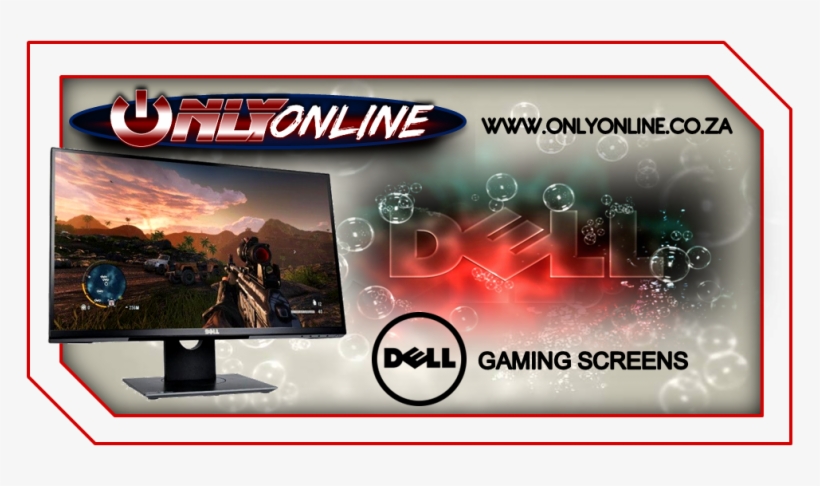 Only Online Dell Gaming Pc Computer Screens - Led-backlit Lcd Display, transparent png
