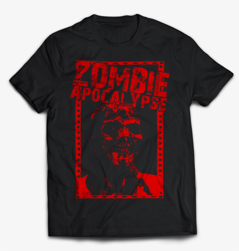 Zombie Apocalypse "red Zombie" T-shirt - Us Navy Logo Shirt, transparent png