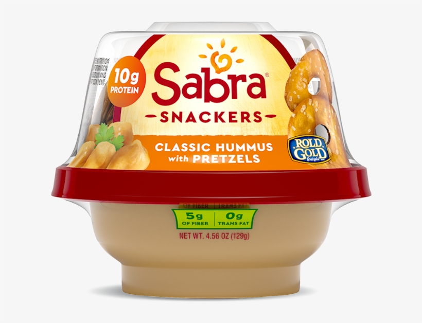 classic Hummus With Pretzels - Sabra Hummus And Pretzels, transparent png