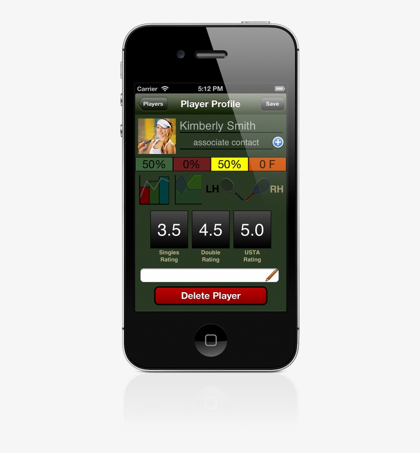 Mobile Tennis Scoring - Iphone 4, transparent png