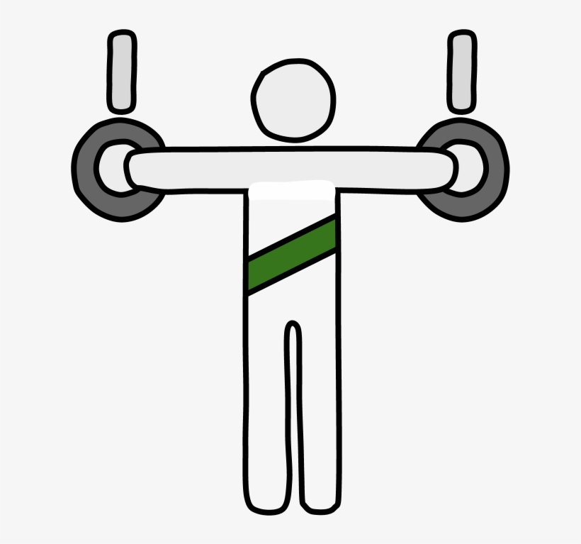 Gymnast, Rings, transparent png