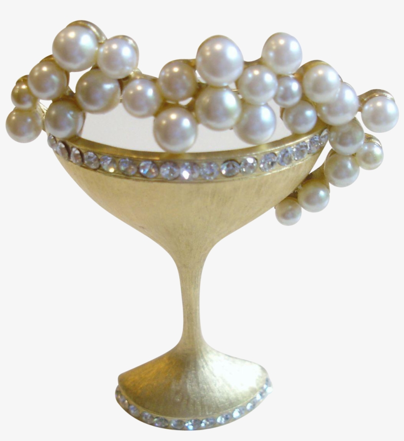 Faux Pearl Champagne Bubbles - Champagne Stemware, transparent png