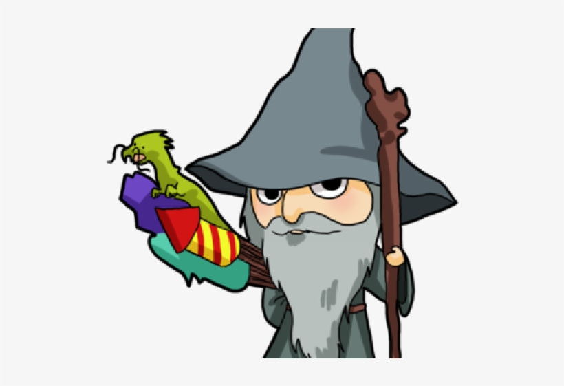 Gandalf Clipart Minimalist - Cartoon, transparent png